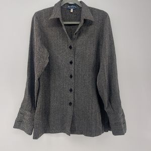 Burberry Gray Button Down Shirt